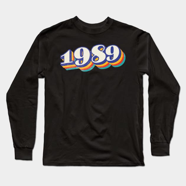 1989 Birthday Year Long Sleeve T-Shirt by Vin Zzep